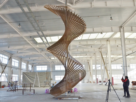 Stainless Steel Atrium Sculpture for Giant Cruise Ship