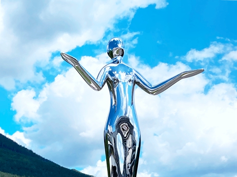 Mirror Stainless Steel Harmony Sculpture
