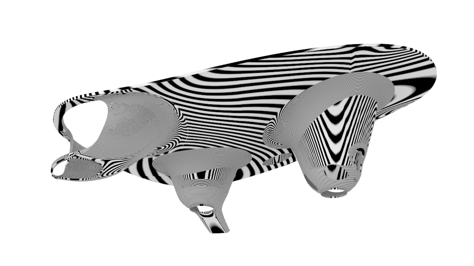The Zebra visually evaluates surface smoothness and continuity.